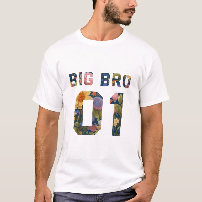 Flower Big Bro 01 T Shirt (Framsida)