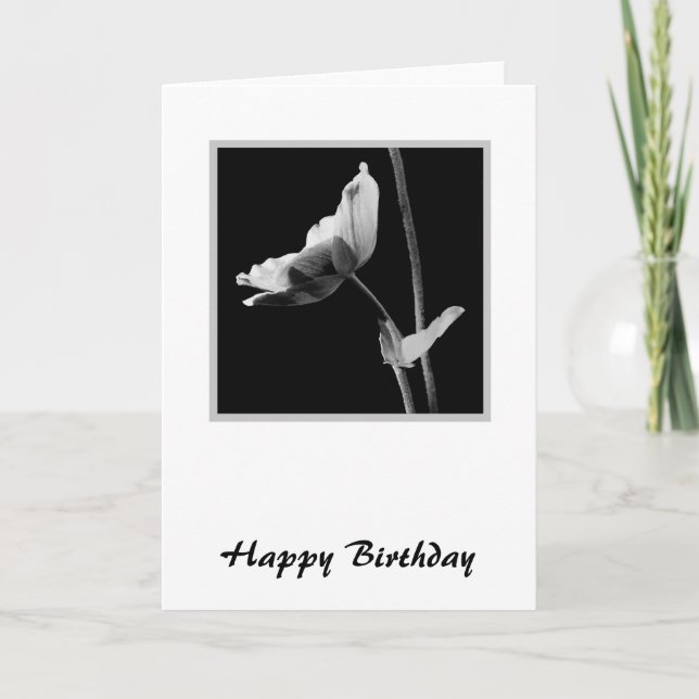 Flower Birday Card Kort (Framsida)