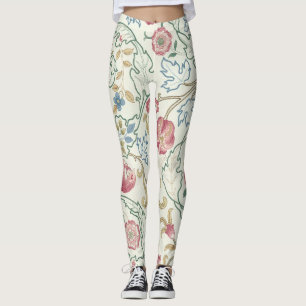 Flower, Blommönster, William Morris Leggings