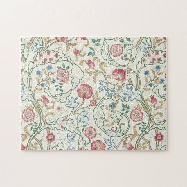 Flower, Blommönster, William Morris Pussel (Horisontell)