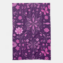 Flower Bloom Fairycore Mönster Kökshandduk