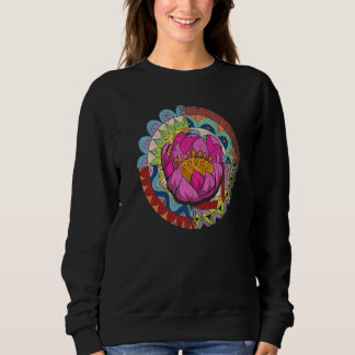 Flower Blossom Boho Spiritual Mandala Yoga Colorfu T Shirt