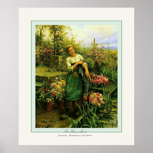 Flower Boat ~ Daniel Ridgway Knight Poster (Framsidan)