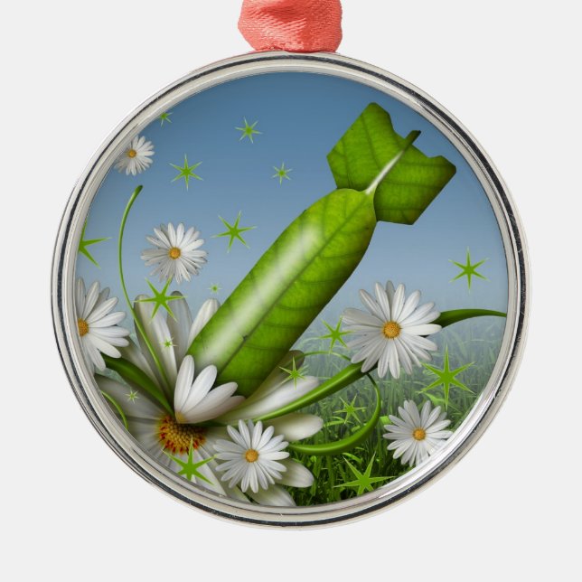 Flower Bomb Julgransprydnad Metall (Framsidan)