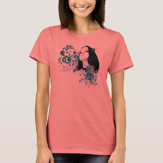Flower Bomb-Pinup Design T-shirt