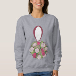 Flower Bouquet Bride Bridesmaid Bröllop Sweatshirt T Shirt