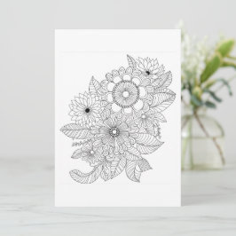 Flower Bouquet | Färg Din egen Hälsning