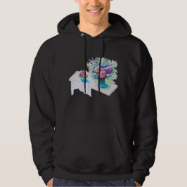 Flower bouquet färglös och vibrerande. hoodie