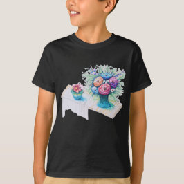 Flower bouquet färglös och vibrerande. t shirt