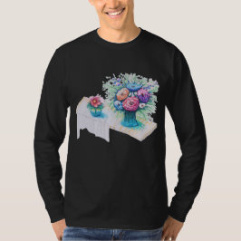 Flower bouquet färglös och vibrerande. t shirt