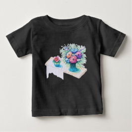 Flower bouquet färglös och vibrerande. t shirt