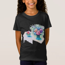 Flower bouquet färglös och vibrerande. t shirt