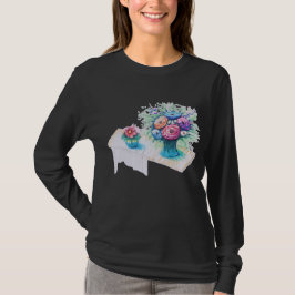 Flower bouquet färglös och vibrerande. t shirt