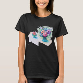 Flower bouquet färglös och vibrerande. t shirt