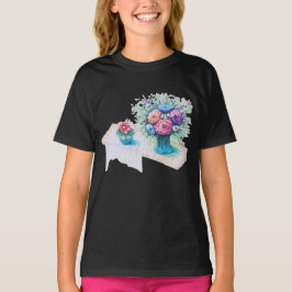 Flower bouquet färglös och vibrerande. t shirt