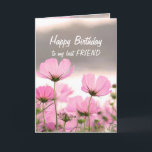 Flower Bouquet Friend Christian Birthday Card Kort<br><div class="desc">Vintage Flower Bouquet för din bästa vänskapliga födelsedag inne i vers inkluderar Må du bli utdussad med Guds kärlek och glädje på din speciella dag och varje dag</div>