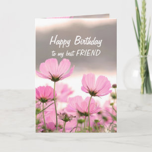 Flower Bouquet Friend Christian Birthday Card Kort