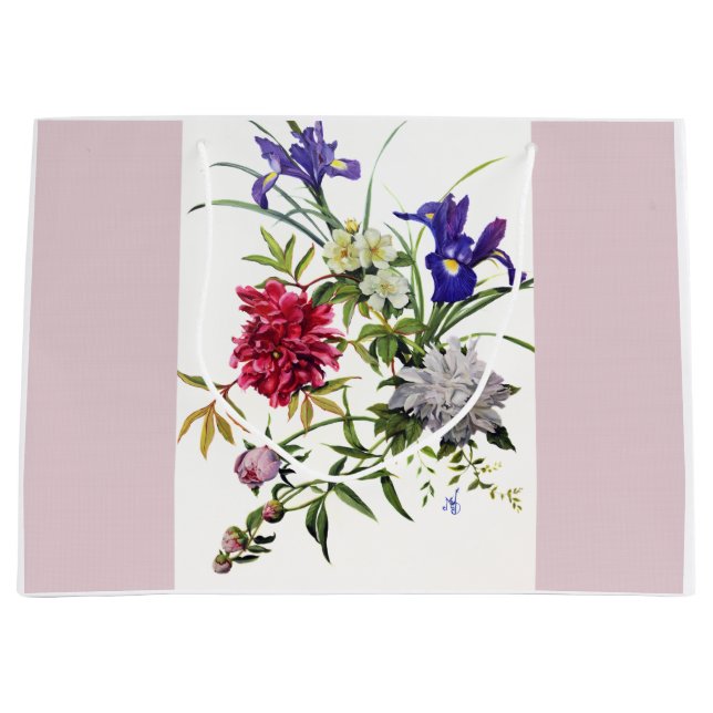 Flower Bouquet Gift Bag (Framsidan)