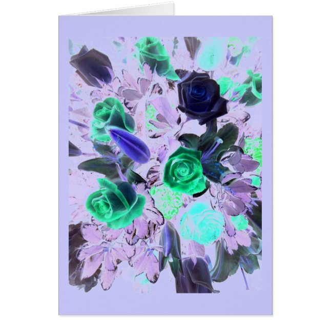 Flower Bouquet Hälsningskort (Framsidan)