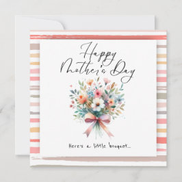 Flower bouquet Happy Mother’s Day Inbjudningar