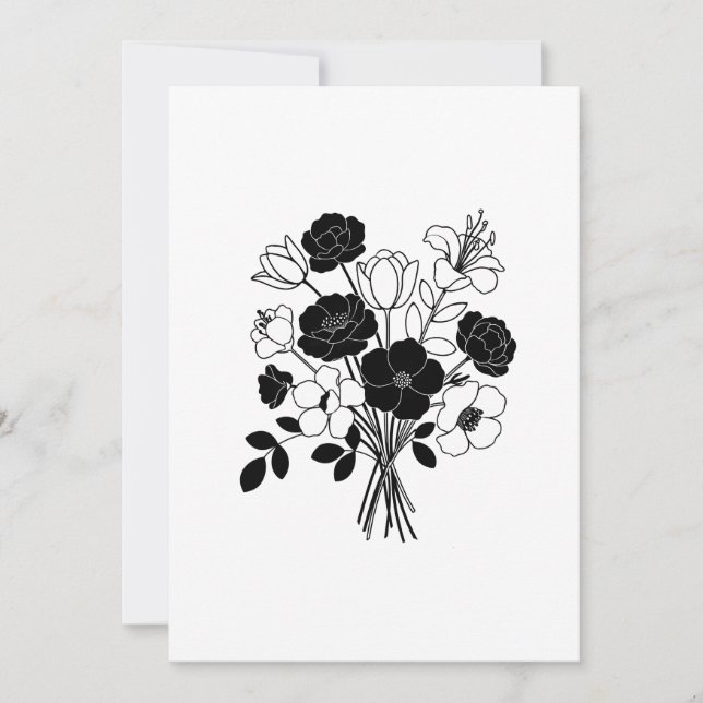 Flower bouquet Helgdag Card Julkort (Framsida)