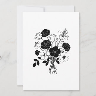 Flower bouquet Helgdag Card Julkort