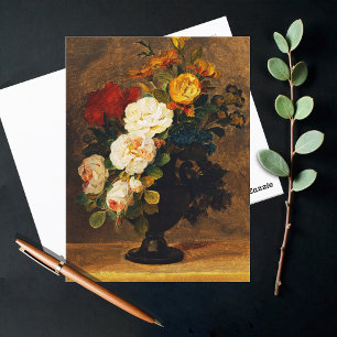 Flower Bouquet i antique vas Vykort