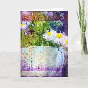 Flower Bouquet i Tillfällen Tekopp Kort