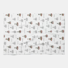 Flower Bouquet Kitchen Towels Kökshandduk