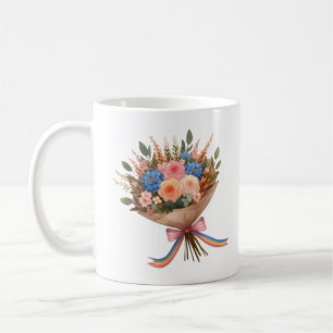 Flower bouquet lgbt kaffemugg