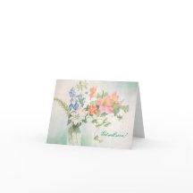 Flower Bouquet Personlig Greeting Card