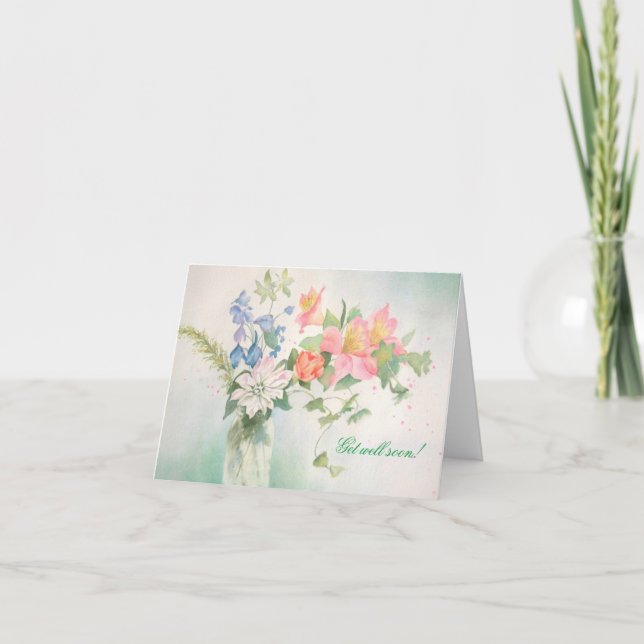Flower Bouquet Personlig Greeting Card Tack Kort (Framsida)