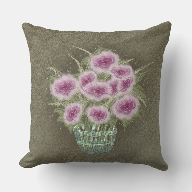 Flower Bouquet - Pillow Kudde (Framsida)