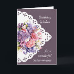 Flower Bouquet Sister-in-law Birthday Card Kort<br><div class="desc">Vintage Flower Bouquet för din svärmakerska födelsedag i versalen innefattar Må du bli utlovad med Guds kärlek och glädje på din speciella dag och varje dag</div>