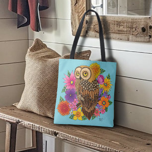 Flower Bouquet Uggla Tygkasse