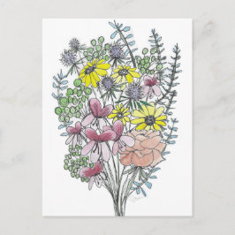 Flower Bouquet Vykort