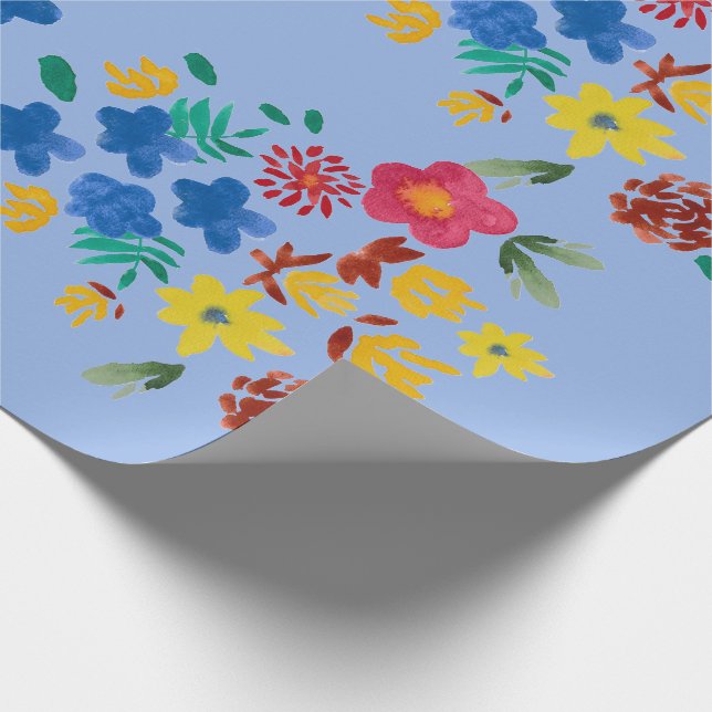 Flower bouquet wrapping paper presentpapper (Hörn)