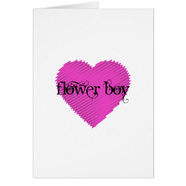 Flower Boy Hälsningskort (Framsidan)