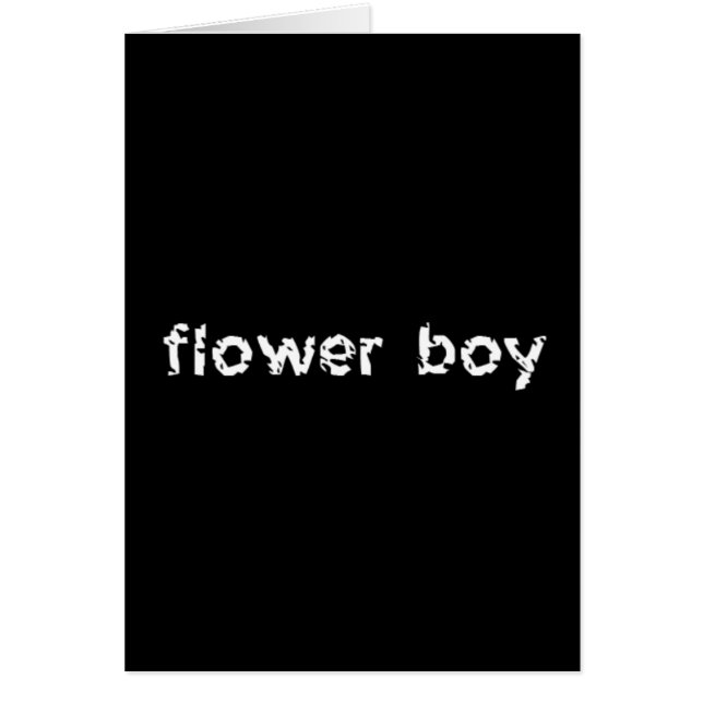 Flower Boy Hälsningskort (Framsidan)