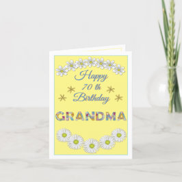 Flower brev Grandma Personlig Birthday Card Tack Kort