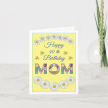 Flower brev Mamma Personlig Birdday Card