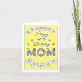 Flower brev Mamma Personlig Birdday Card Tack Kort