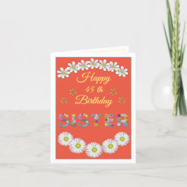 Flower brev Sister Personlig Birthday Card Tack Kort