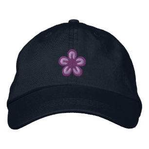 Flower Broderad Keps