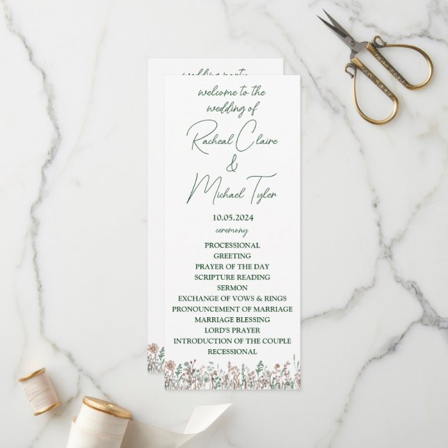 Flower Bröllop Flat Program (Fram/Back In Situ)