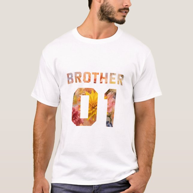 Flower Brother 01 T Shirt (Framsida)