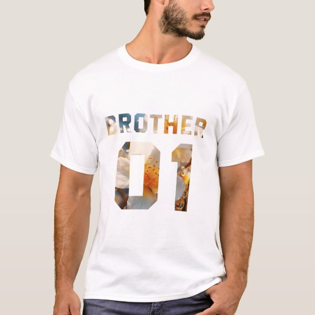 Flower Brother 01 T Shirt (Framsida)