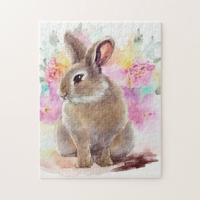Flower Bunny Pussel (Vertikal)