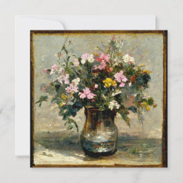Flower Buque Oil Painting Still Life Inbjudningar