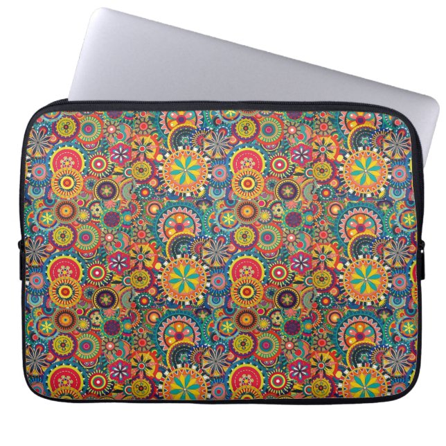 Flower Burks Pinjul Laptop Sleeve (Framsidan)